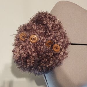 Simply Noelle Gray Fuzzy  Circle Scarf/Snood